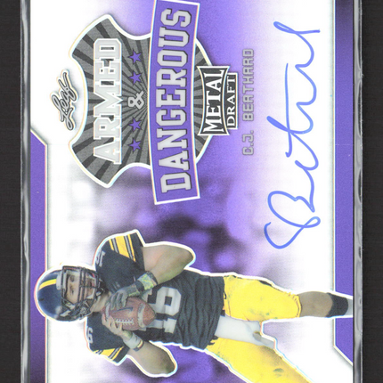 2017 Leaf Metal Draft Armed & Dangerous C.J. Beathard #AD-CJB Purple Auto