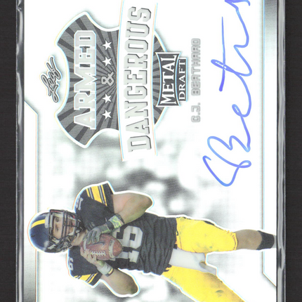 2017 Leaf Metal Draft Armed & Dangerous C.J. Beathard #AD-CJB Auto