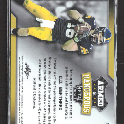 2017 Leaf Metal Draft Armed & Dangerous C.J. Beathard #AD-CJB Auto