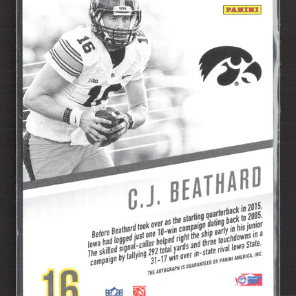 2017 Panini Prestige Draft Day Signatures C.J. Beathard #DDS-CJ Auto