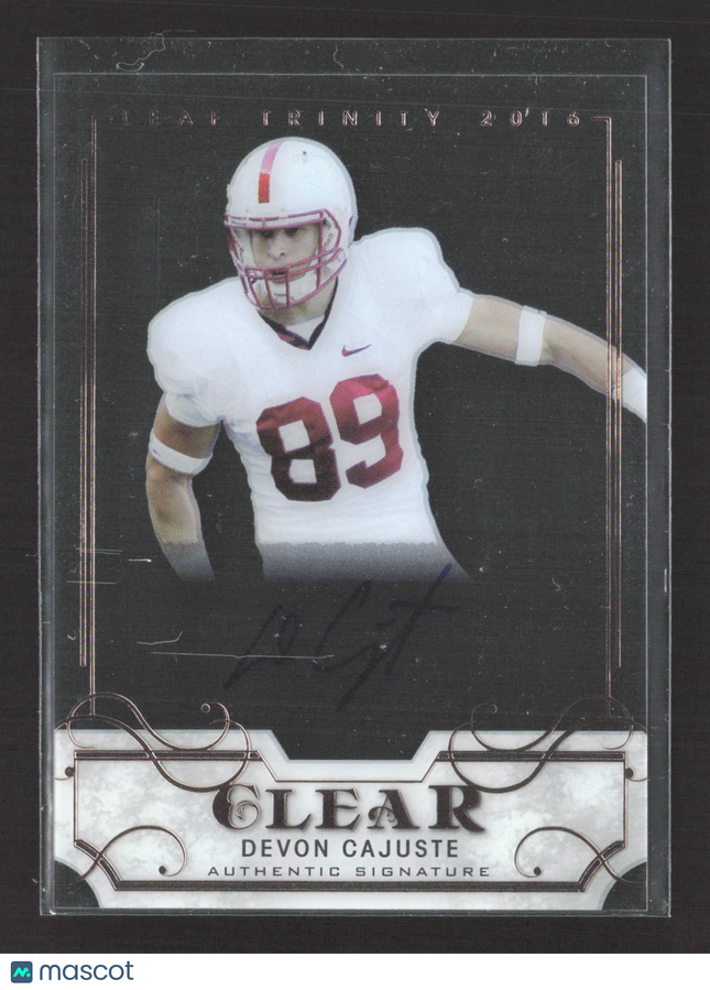 2016 Leaf Trinity Clear Devon Cajuste #CA-DC1 Auto