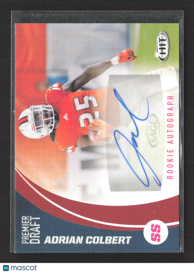 2017 SAGE HIT Premier Draft Adrian Colbert #A20 Auto
