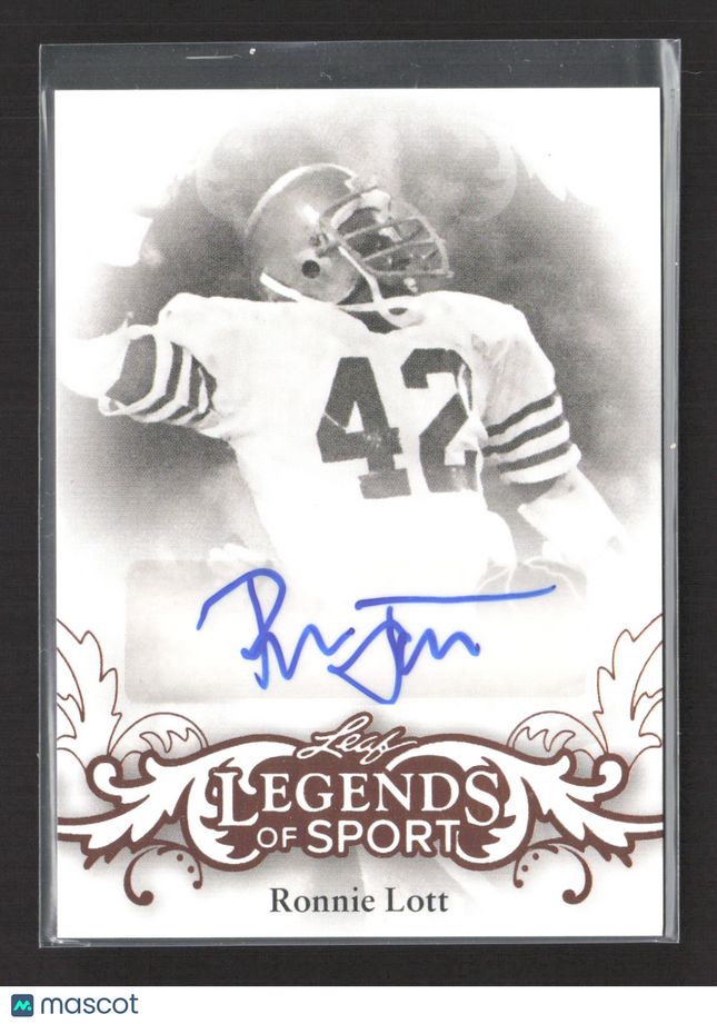 2015 Leaf Legends of Sport Ronnie Lott #BA-RL1 Auto