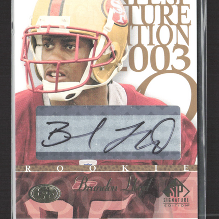 2003 Upper Deck SP Signature Edition Brandon Lloyd #BL Auto