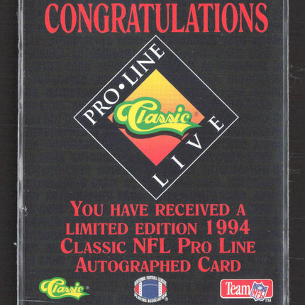 1994 Classic Pro Line Live Harris Barton Auto
