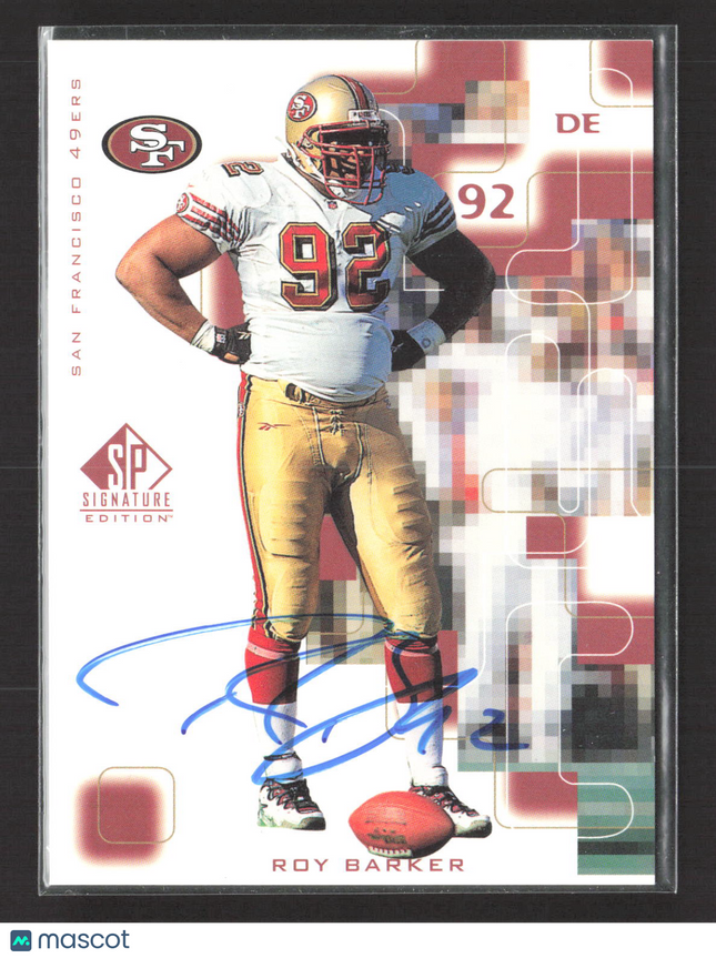 1999 Upper Deck SP Signature Edition Roy Barker #RB Auto