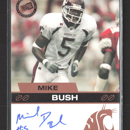 2003 Press Pass Draft Pick Football Mike Bush Auto