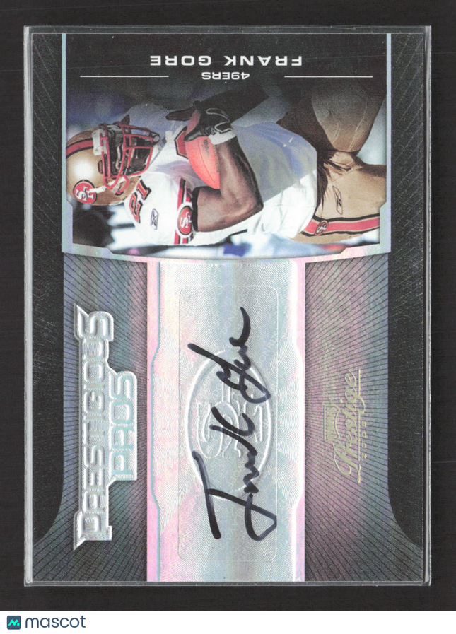 2008 Playoff Prestige Prestigious Pros Frank Gore #PPR-12 08/35 Auto