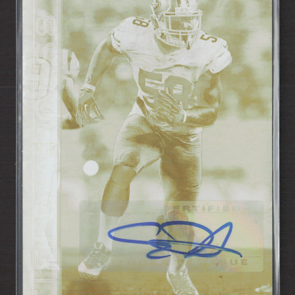 2015 Topps Field Access Eli Harold #9 Printing Plate Printing Plate Auto 1/1