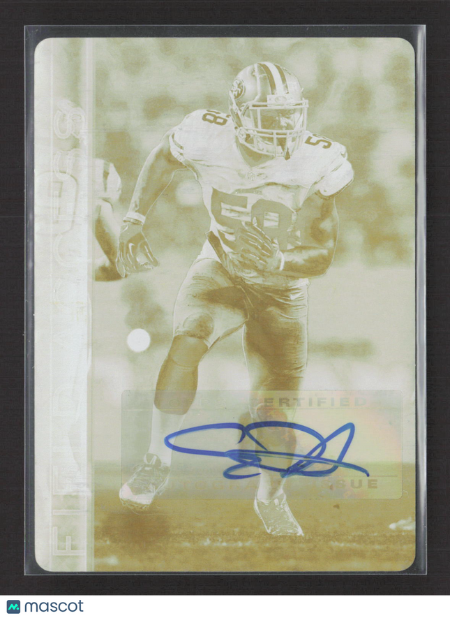 2015 Topps Field Access Eli Harold #9 Printing Plate Printing Plate Auto 1/1