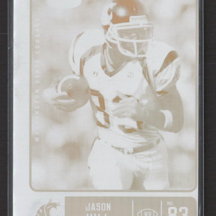 2007 SAGE HIT Football Jason Hill #43 Yellow Printing Plate Printing Plate 1/1