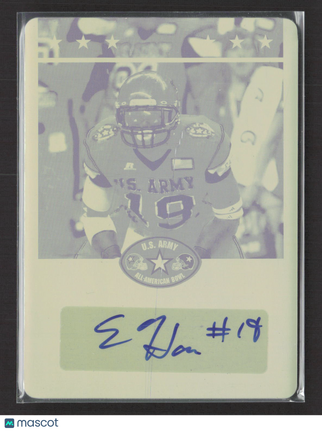 2012 Leaf US Army Eli Harold #BA-EH1 Printing Plate Printing Plate 1/1 Auto