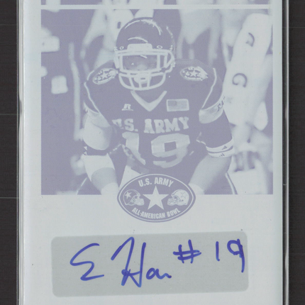 2012 Leaf US Army Football Eli Harold #BA-EH1  Printing Plate 1/1 Auto