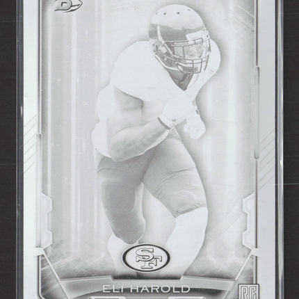 2015 Bowman Football Eli Harold #69 Black Printing Plate RC 1/1
