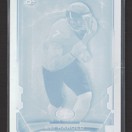2015 Bowman Football Eli Harold #69 Cyan Printing Plate Printing Plate  1/1
