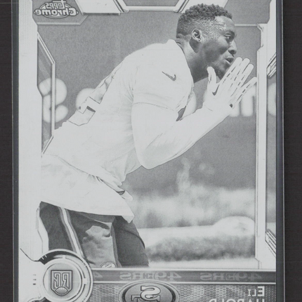 2015 Topps Chrome Eli Harold #158 Black Printing Plate 1/1