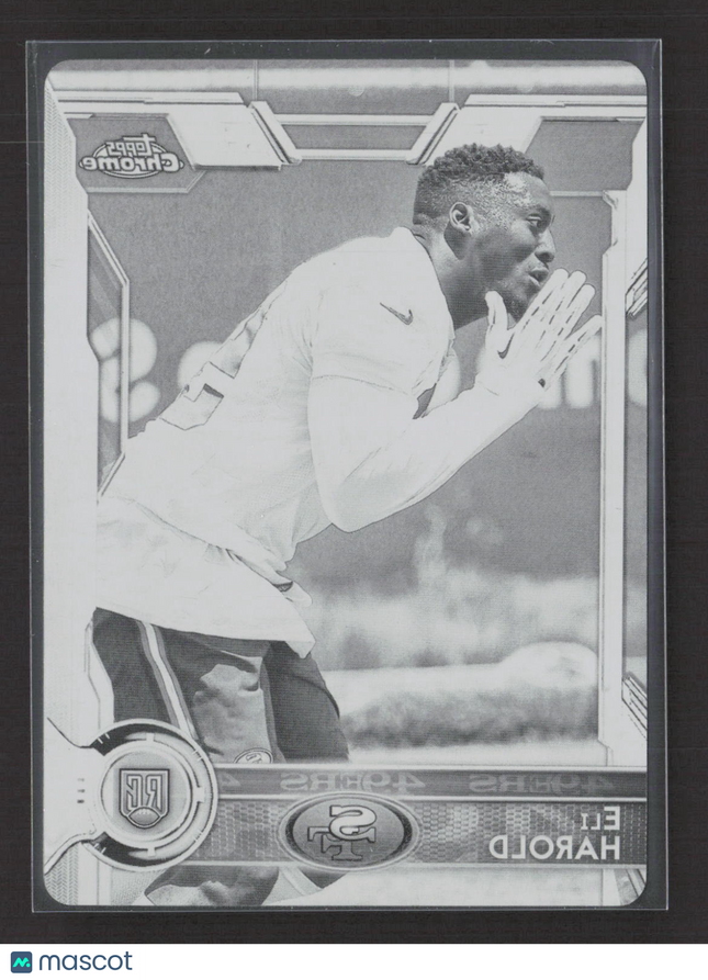2015 Topps Chrome Eli Harold #158 Black Printing Plate 1/1