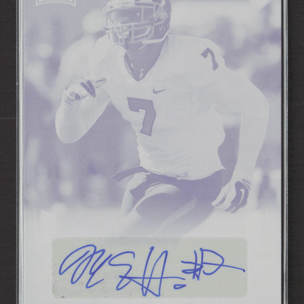 2015 Leaf Draft Football Eli Harold #BA-EH1 Magenta Printing Plate 1/1 Auto