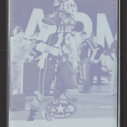 2012 Leaf US Army All-American Football Eli Harold #22 Cyan 1/1 Printing Plate