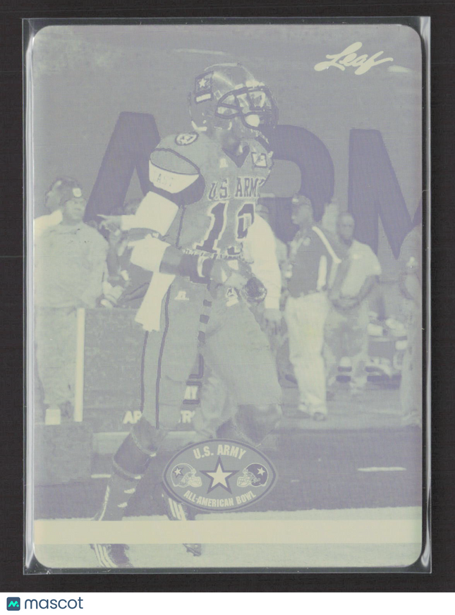 2012 Leaf US Army All-American Football Eli Harold #22 1/1 Printing Plate