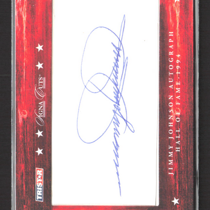 2007 TRISTAR Signa Cuts Jimmy Johnson Cut Signature 054/130 Auto
