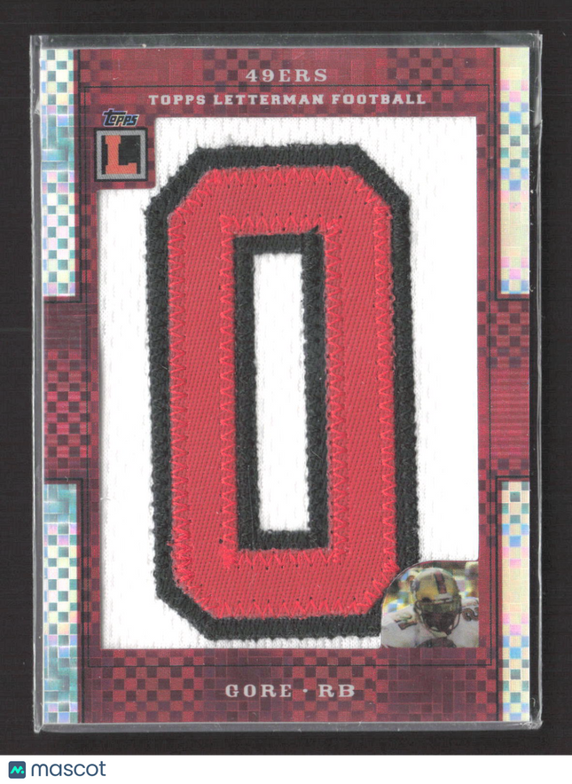 2008 Topps Letterman Football Frank Gore #LP-FG 3/3 Letterman Patch