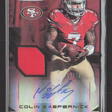 2014 Panini Rookies and Stars Colin Kaepernick #MS-CK Patch 12/20 Patch Auto