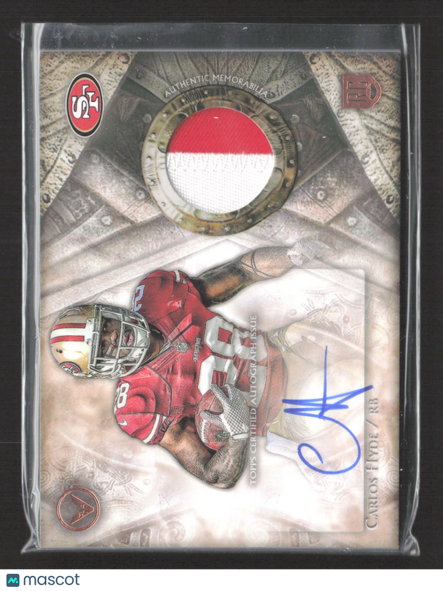 2014 Topps Valor Shield of Honor Carlos Hyde #SOH-CH Patch Auto