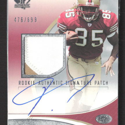 2006 Upper Deck SP Authentic Vernon Davis #257 Rookie 476/699 Patch Auto