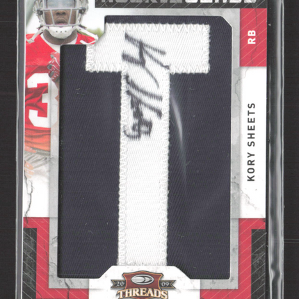 2009 Panini Donruss Threads Kory Sheets #229 Rookie Class 071/390 Patch Auto