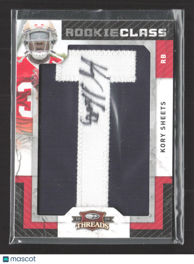 2009 Panini Donruss Threads Kory Sheets #229 Rookie Class 071/390 Patch Auto