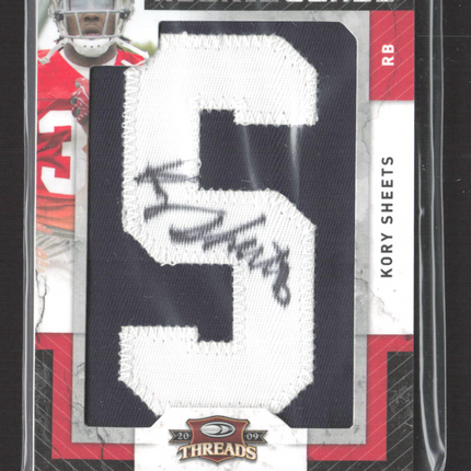 2009 Donruss Threads Rookie Class Kory Sheets #229 Rookie Patch 210/390 Auto