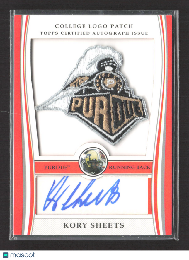 2009 Topps Kory Sheets #ALP-KS Topps Certified Issue College Logo Patch Auto