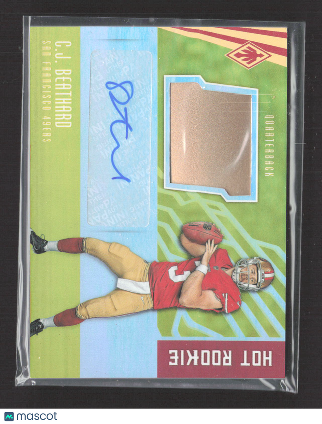 2017 Panini Phoenix Hot Rookie C.J. Beathard #HRS-CJB 30/49 Helmet Auto