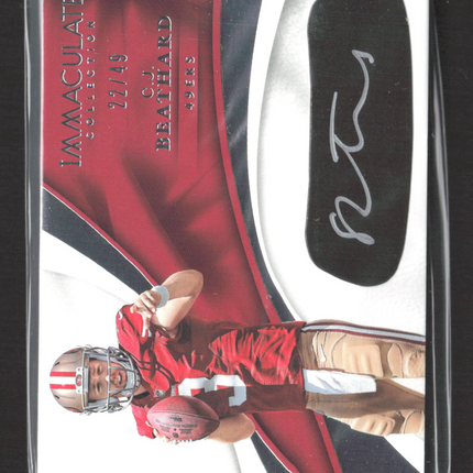 2017 Panini Immaculate Collection C.J. Beathard #EB-CJ 22/49 Auto