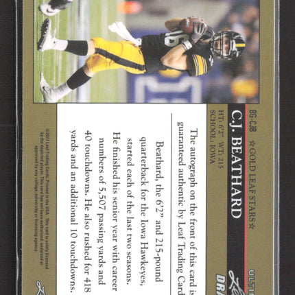 2017 Leaf Ultimate Draft C.J. Beathard #BG-CJB 02/10 Auto
