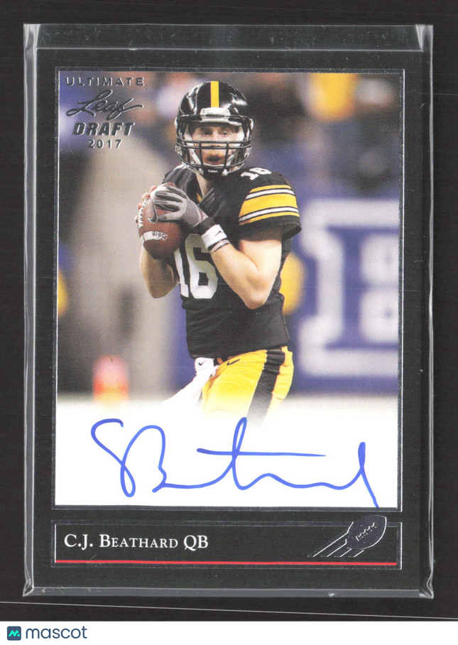 2017 Leaf Ultimate Draft C.J. Beathard #BG-CJB Gold Stars Auto
