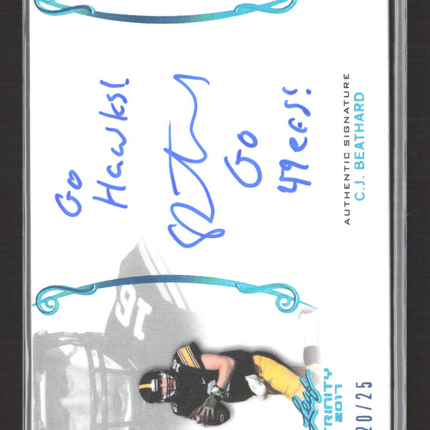 2017 Leaf Trinity C.J. Beathard #A-CJB 20/25 Auto