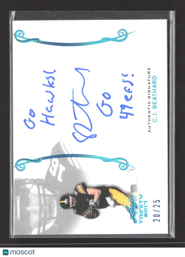 2017 Leaf Trinity C.J. Beathard #A-CJB 20/25 Auto