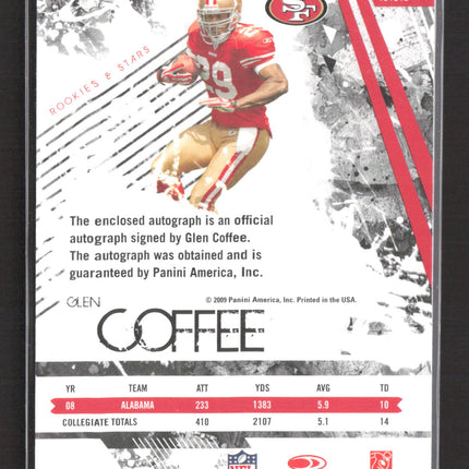 2009 Panini Donruss Rookies & Stars Glen Coffee #222 Patch Auto /141
