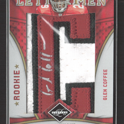 2009 Donruss Limited Lettermen Glen Coffee #2 Autograph Name Plate Auto