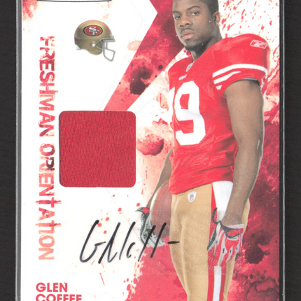 2009 Panini Rookies & Stars Freshman Orientation Glen Coffee #9 Patch Auto /100