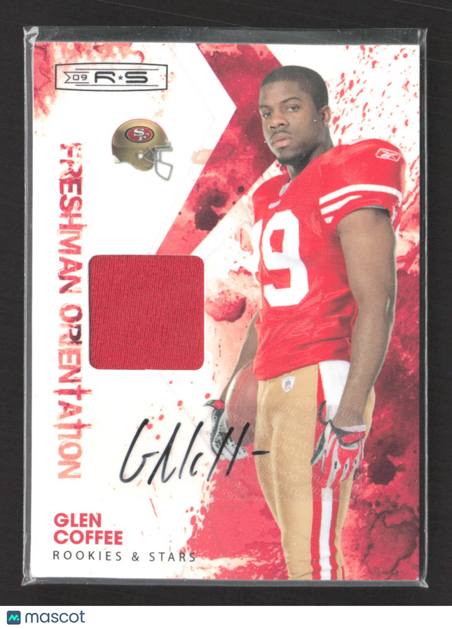 2009 Panini Rookies & Stars Freshman Orientation Glen Coffee #9 Patch Auto /100