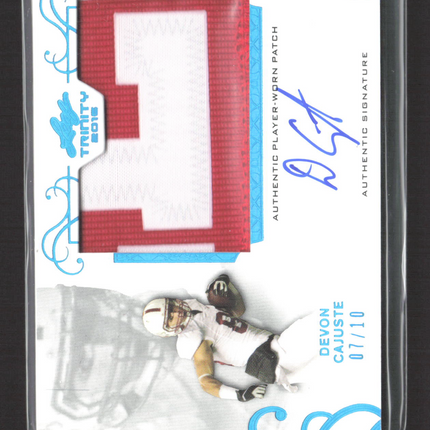 2016 Leaf Trinity Devon Cajuste #PA-DC1 07/10 Patch Auto