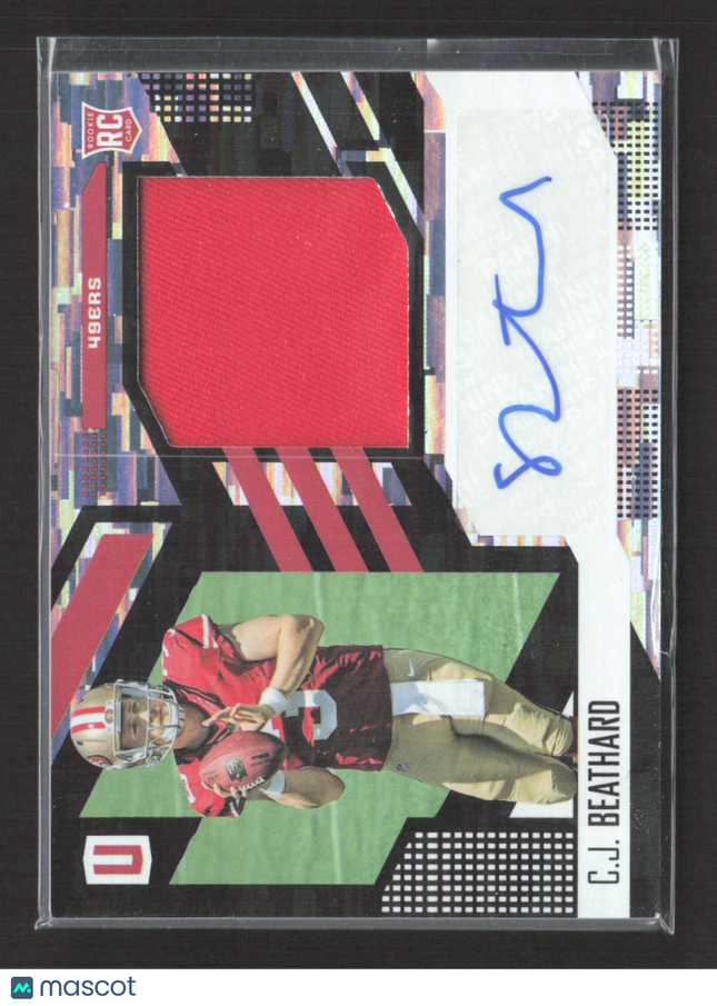 2017 Panini Unparalleled C.J. Beathard #305 Jersey Patch 170/199 Auto