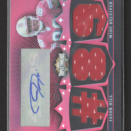2007 Topps Triple Threads Jason Hill #TTRA-30 Triple Relic Jersey Relic Auto