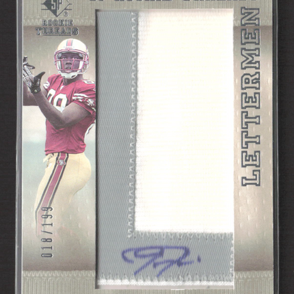 2007 Upper Deck SP Rookie Threads Jason Hill #152 Lettermen Patch 018/199 Auto
