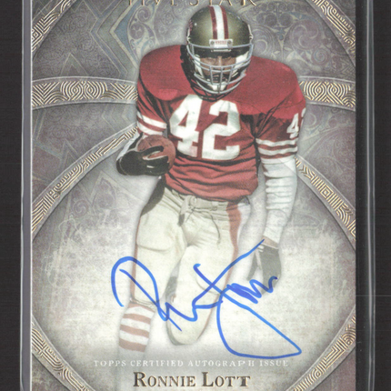 2014 Topps Five Star Ronnie Lott #FSA-RL Auto