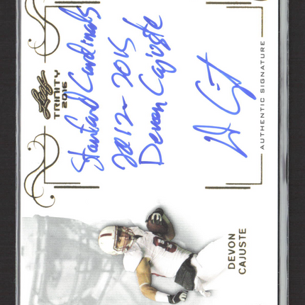 2016 Leaf Trinity Devon Cajuste #A-DC1 Auto