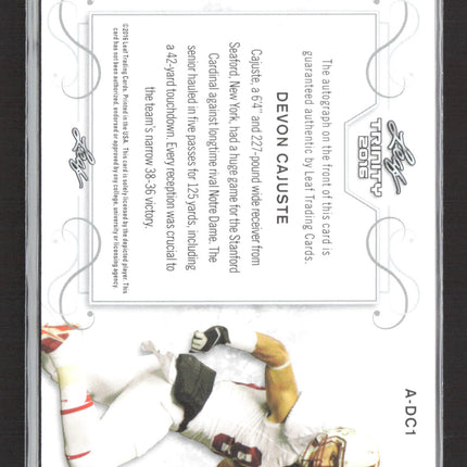 2016 Leaf Trinity Devon Cajuste #A-DC1 Auto